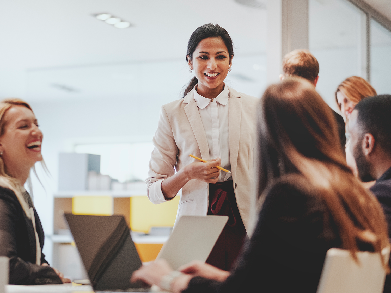 People working together in an office