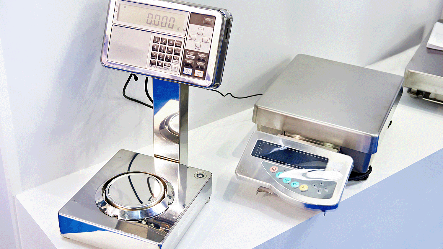 digital scale in a lab